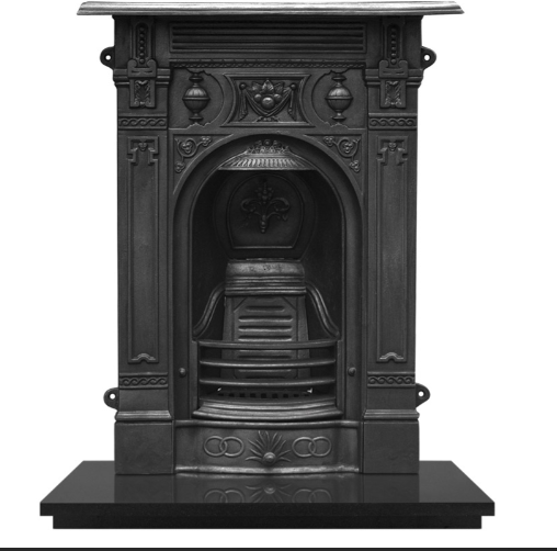 Victorian Cast Iron Combination Fireplace (30") | Traditional Style
