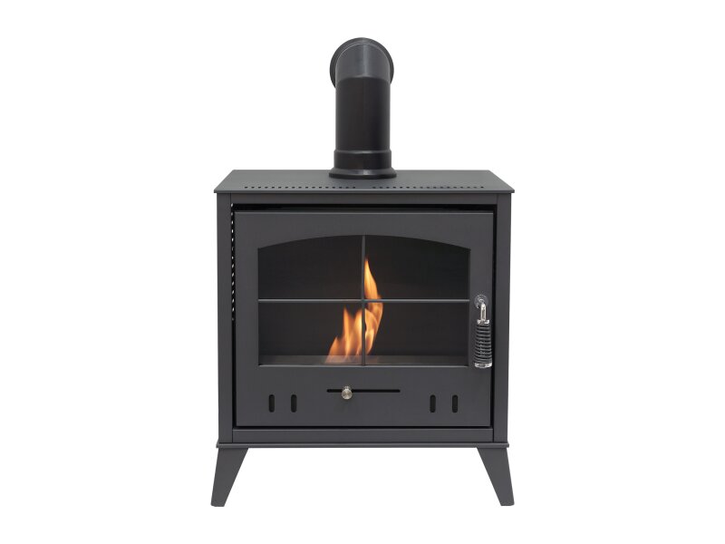 OKO S4 Bioethanol Stove in Charcoal Grey 3kW