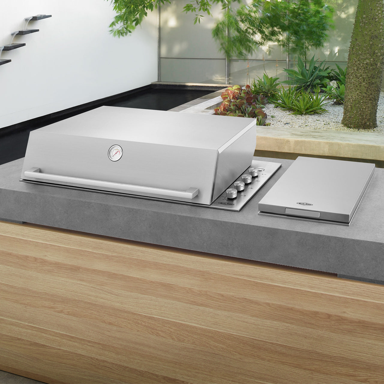 BeefEater Gas BBQ - Proline (304 Stainless Steel) - 6 Burner Built In BBQ with Hood