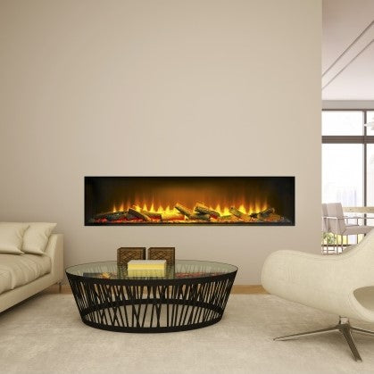 Acantha Aspire 200 (81") Media Wall Electric Fire - Fully Inset Installation
