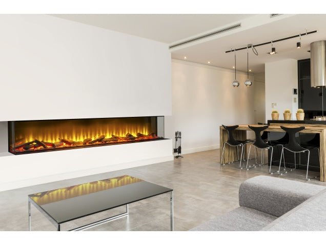 Acantha Aspire 200 (81") Media Wall Electric Fire - Panoramic Installation
