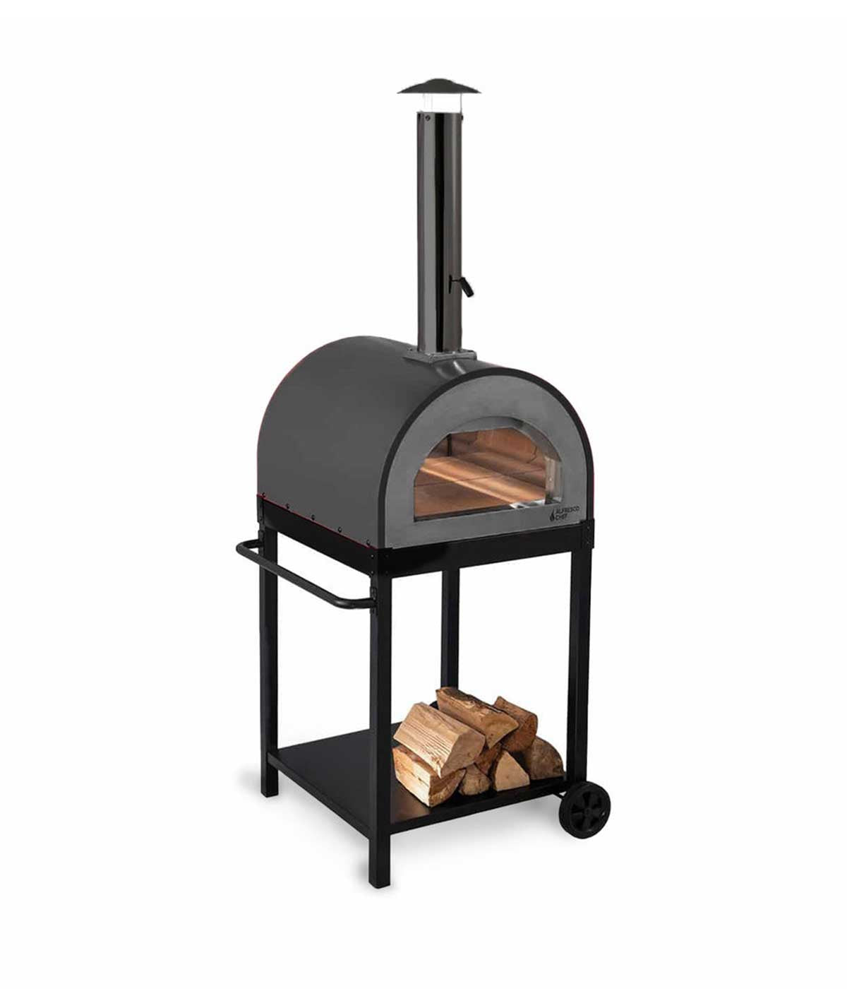 Alfresco Chef - Wood Fired Pizza Oven - Naples With Trolley