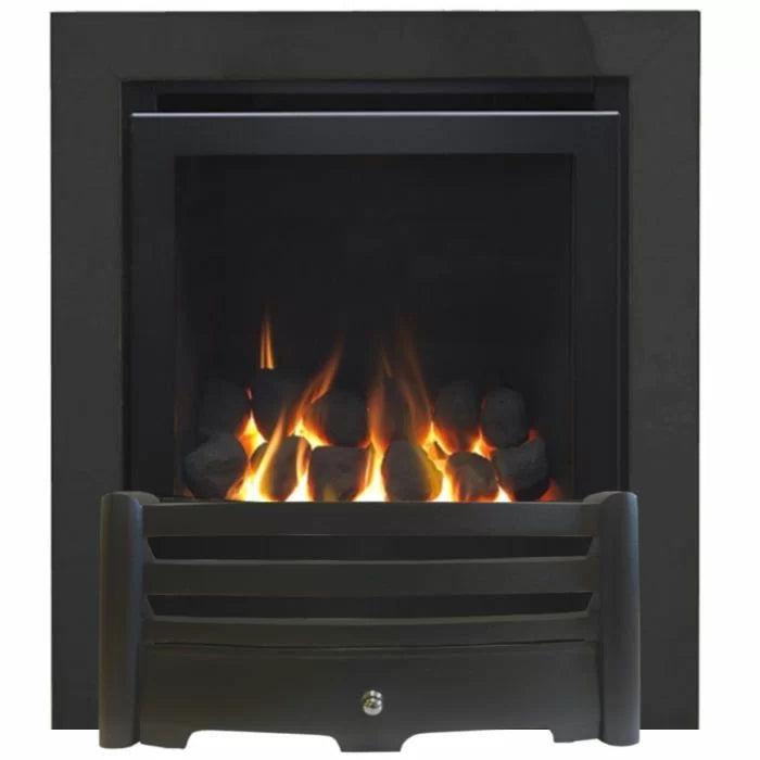 Sirocco Aviva - Inset Gas Fire - Full Depth, High Efficiency in Black