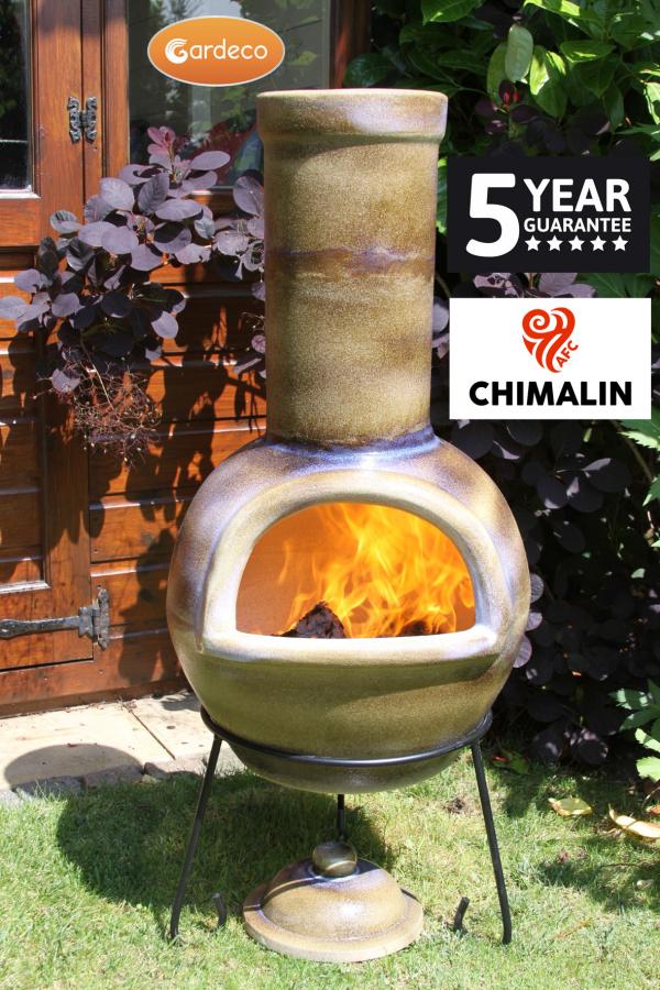 Sempra Chimalin AFC Large Chiminea with Lid & Stand
