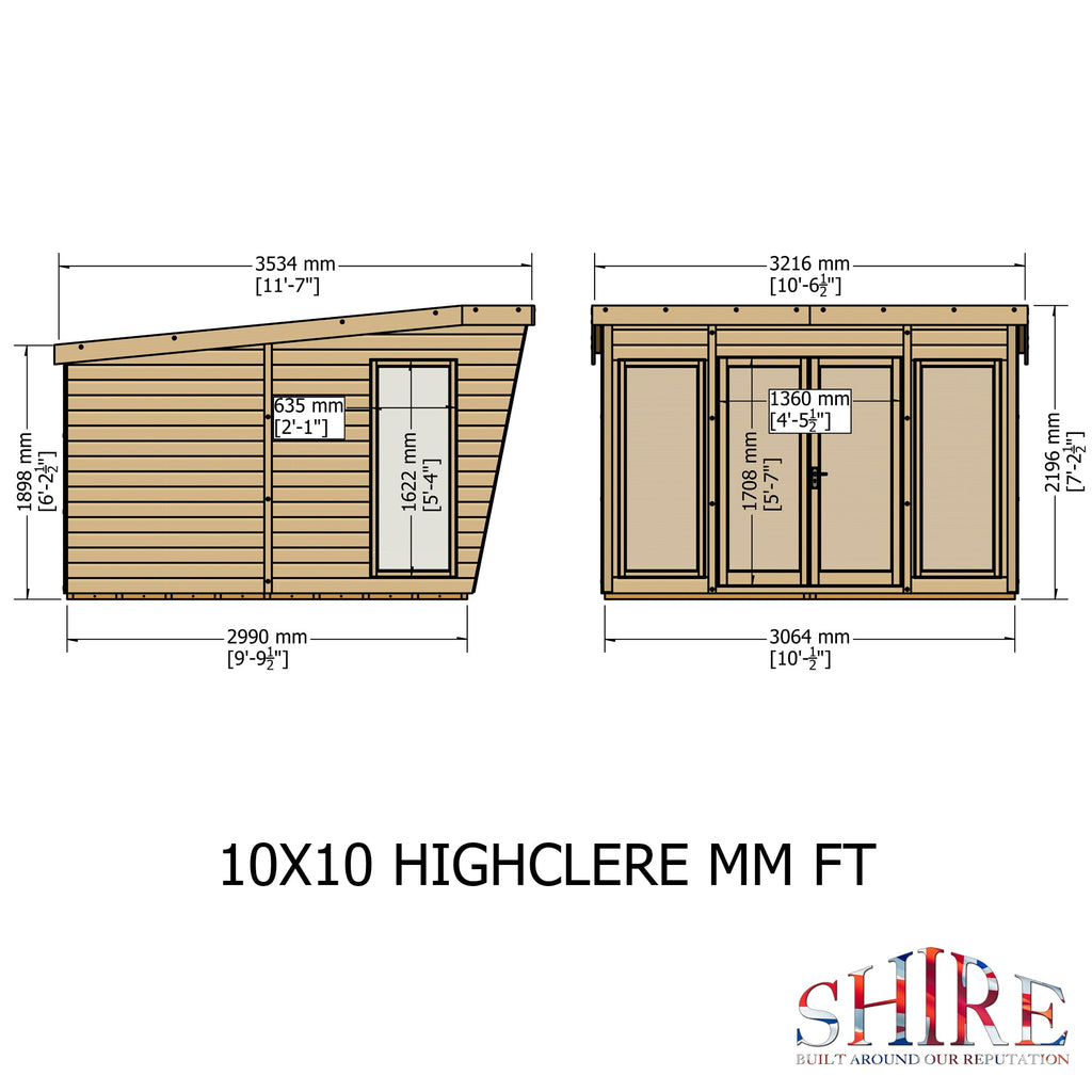 Shire 10x10 Highclere Summerhouse