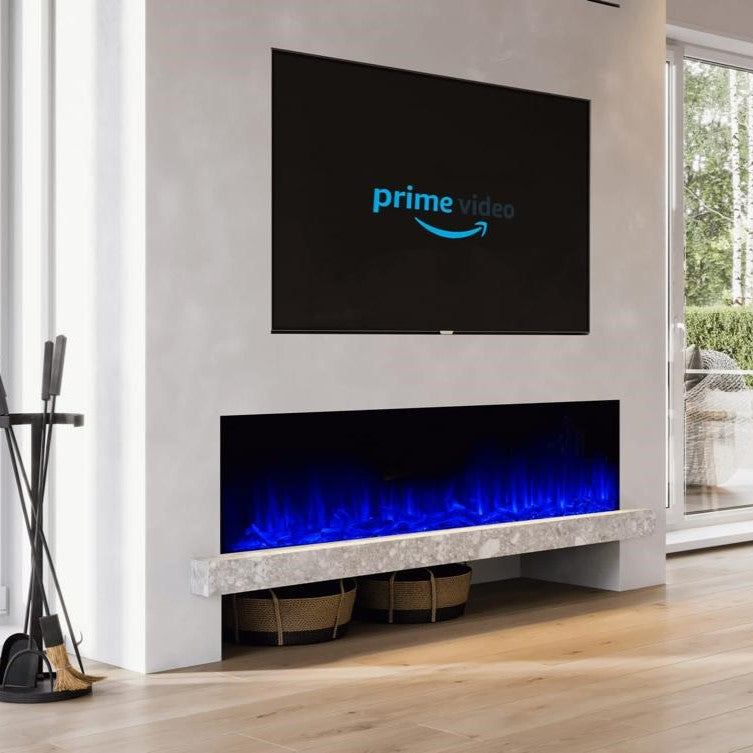 Advanced Fires Landscape | Media Wall Electric Fire