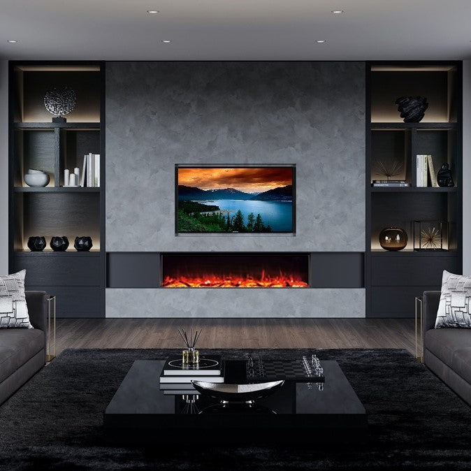 Advanced Fires Widescreen Panoramic | Media Wall Electric Fire