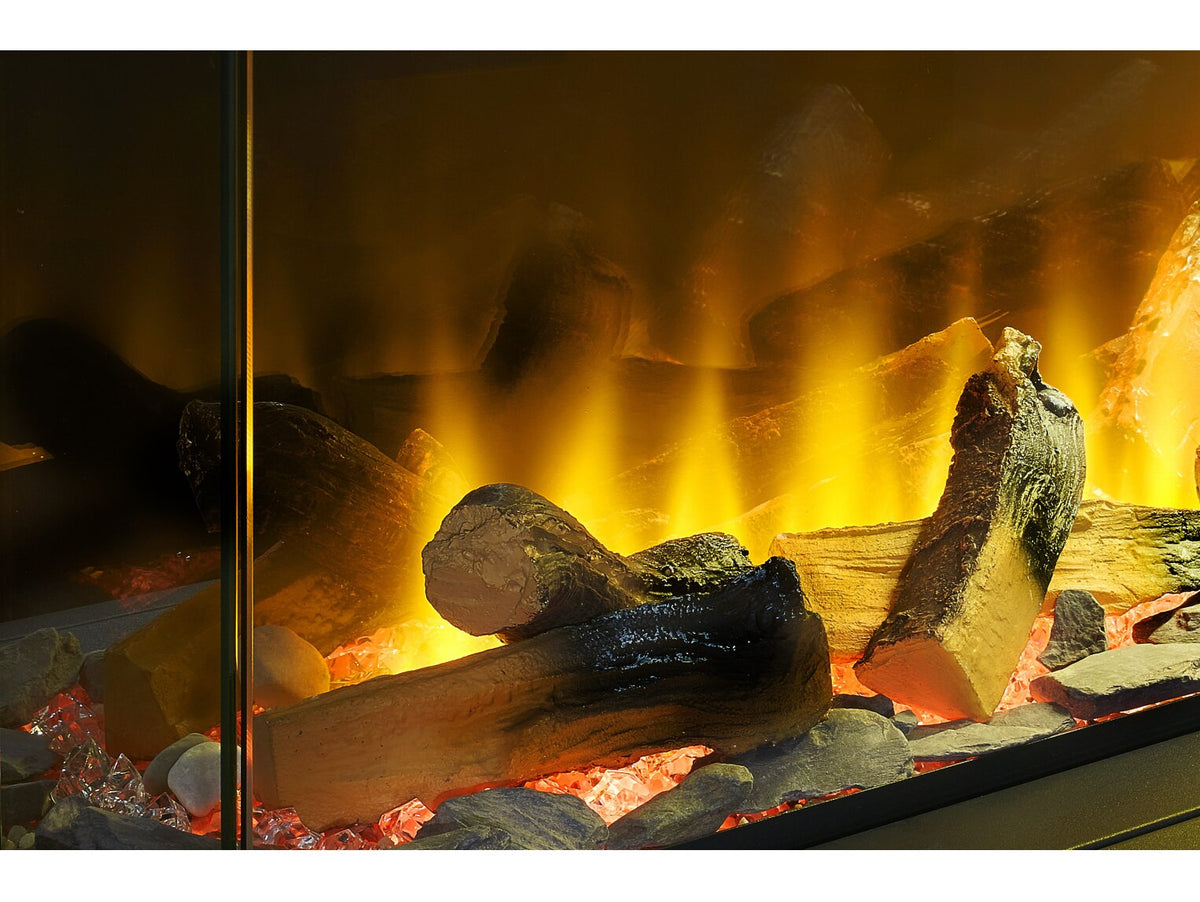 Acantha Aspire 200 (81") Media Wall Electric Fire - Panoramic Installation