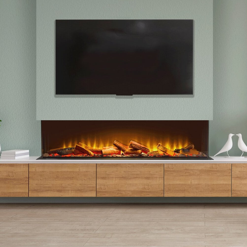 Acantha Aspire 125 (51") Media Wall Electric Fire - Panoramic Installation