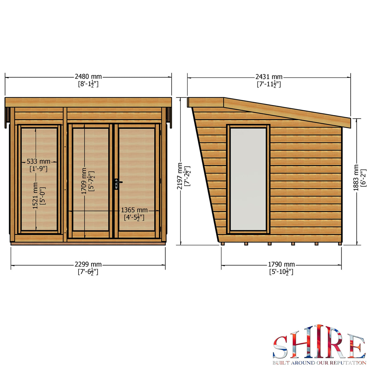 Shire 8x6 Highclere Summerhouse