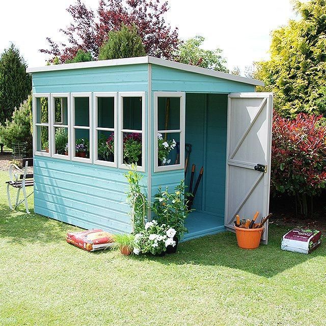 8x6 Sun Pent Potting Shed lifestyle image