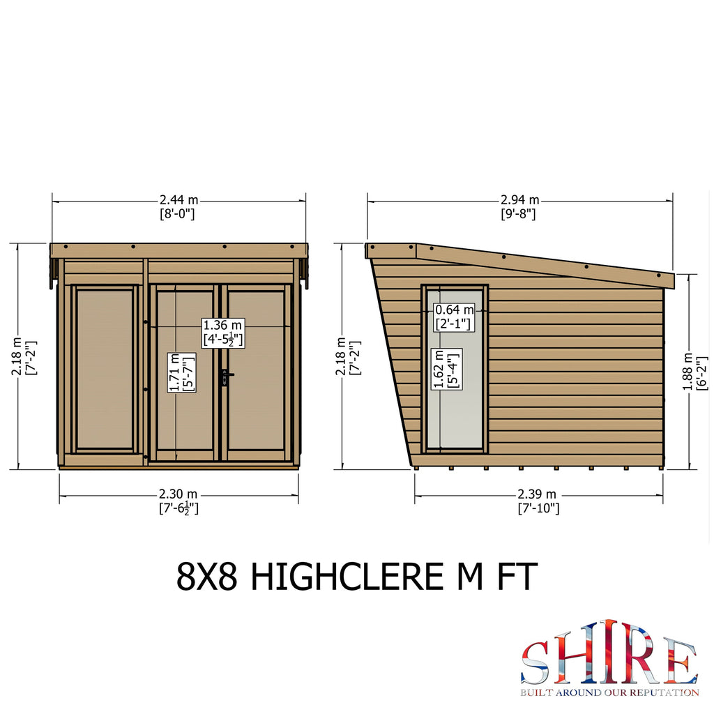 Shire 8x8 Highclere Summerhouse