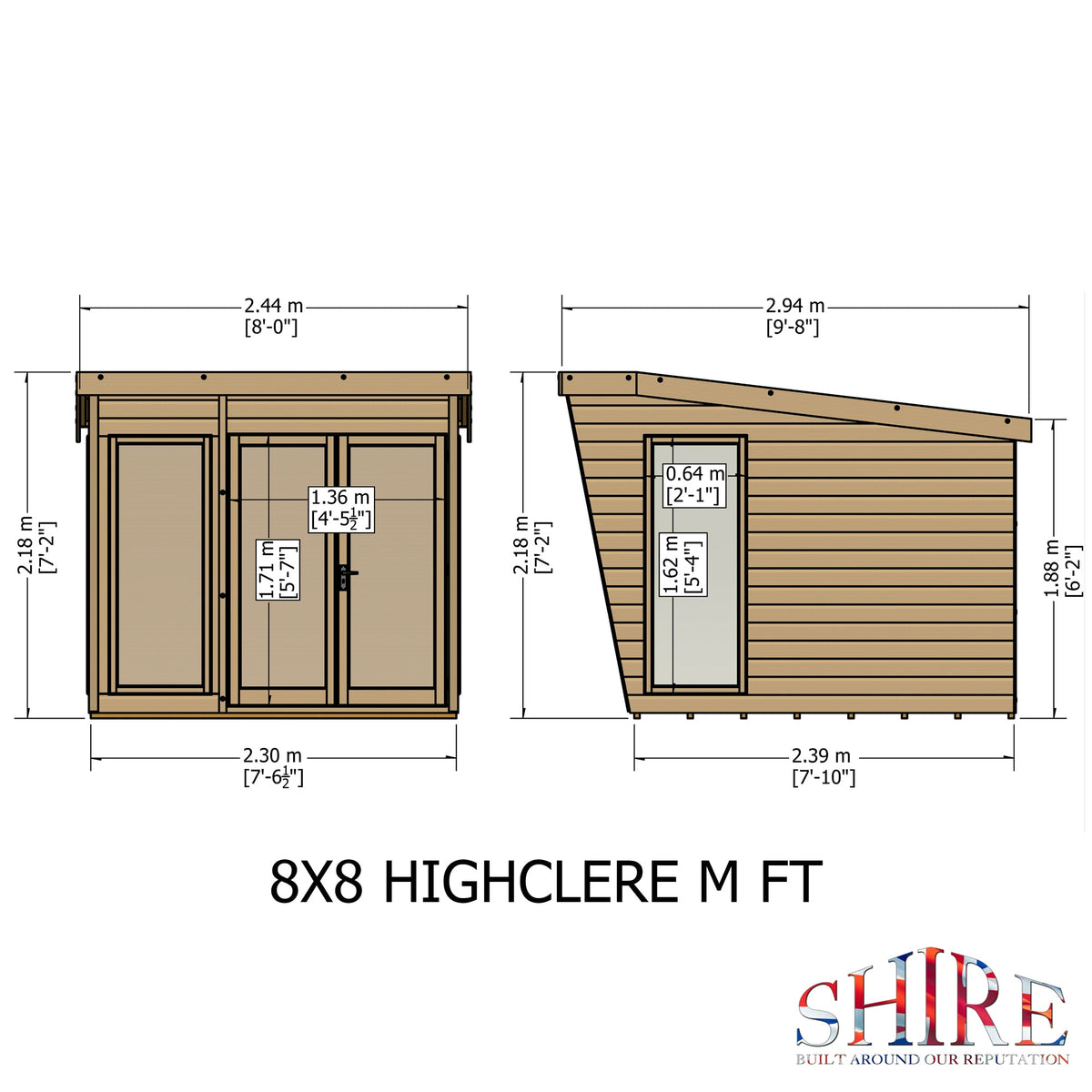 Shire 8x8 Highclere Summerhouse