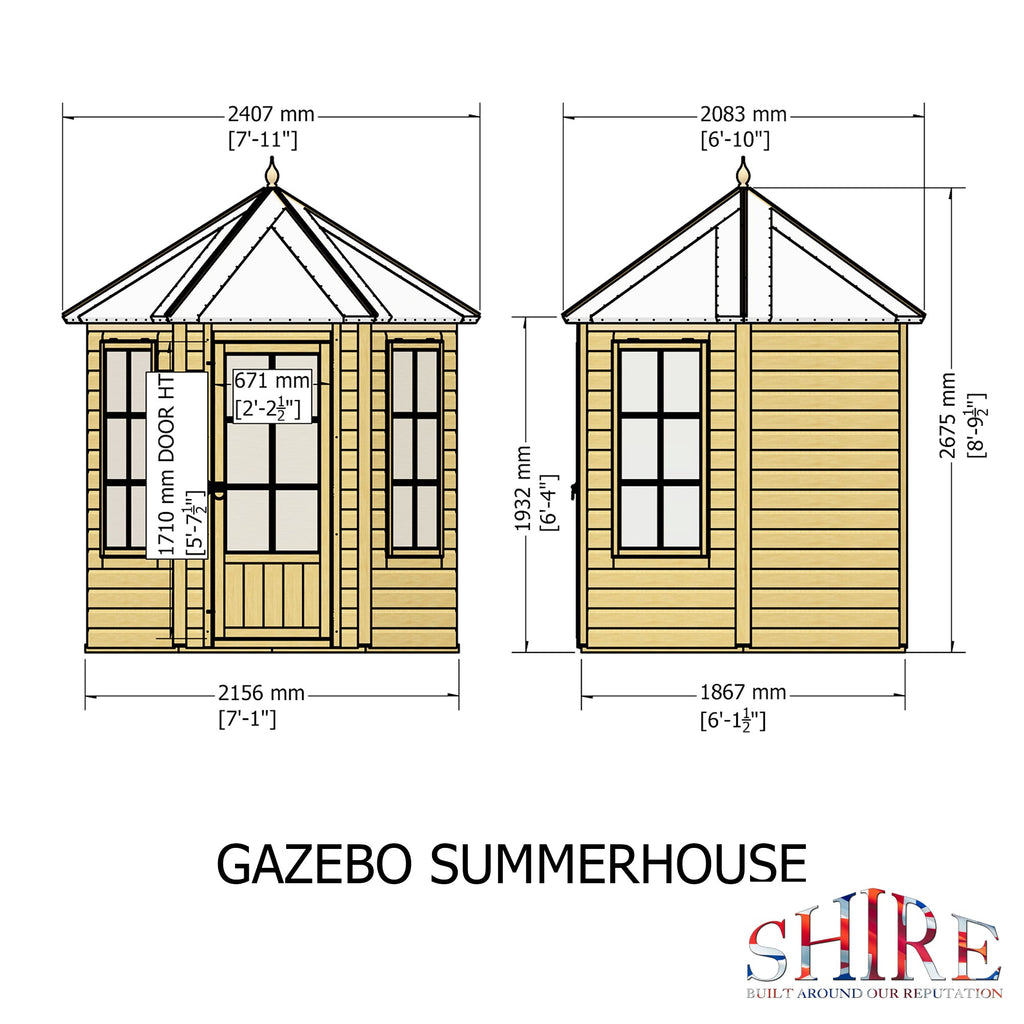 Shire Gazebo Summerhouse 7x6