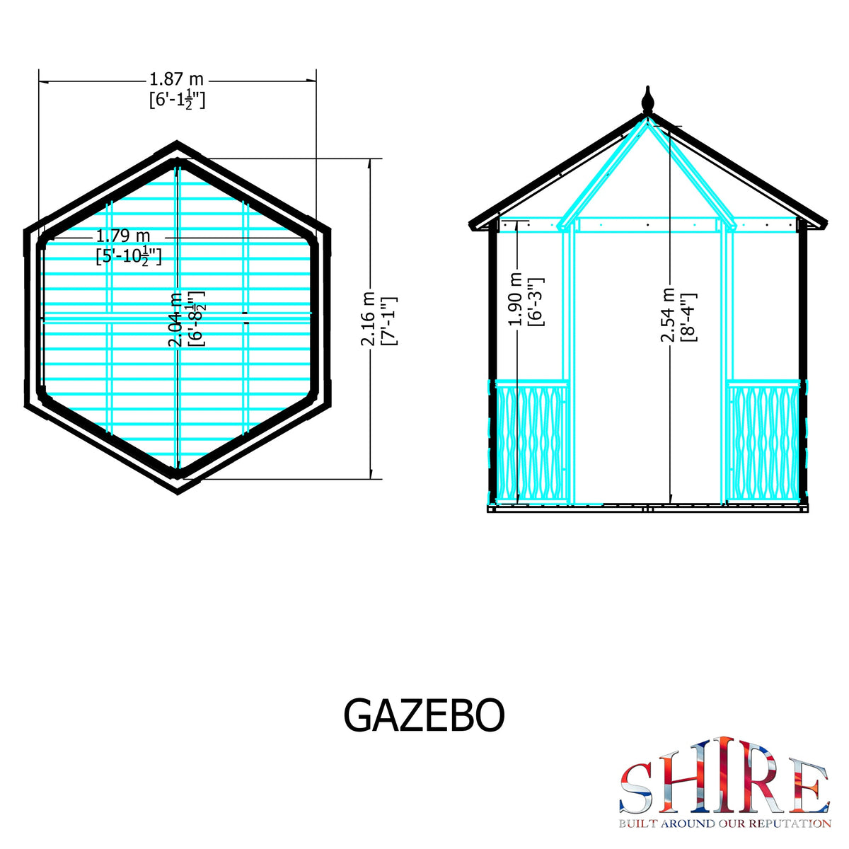 Shire Gazebo Summerhouse 7x6