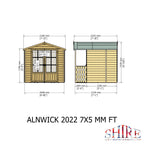 Shire 7x7 Alnwick Summerhouse