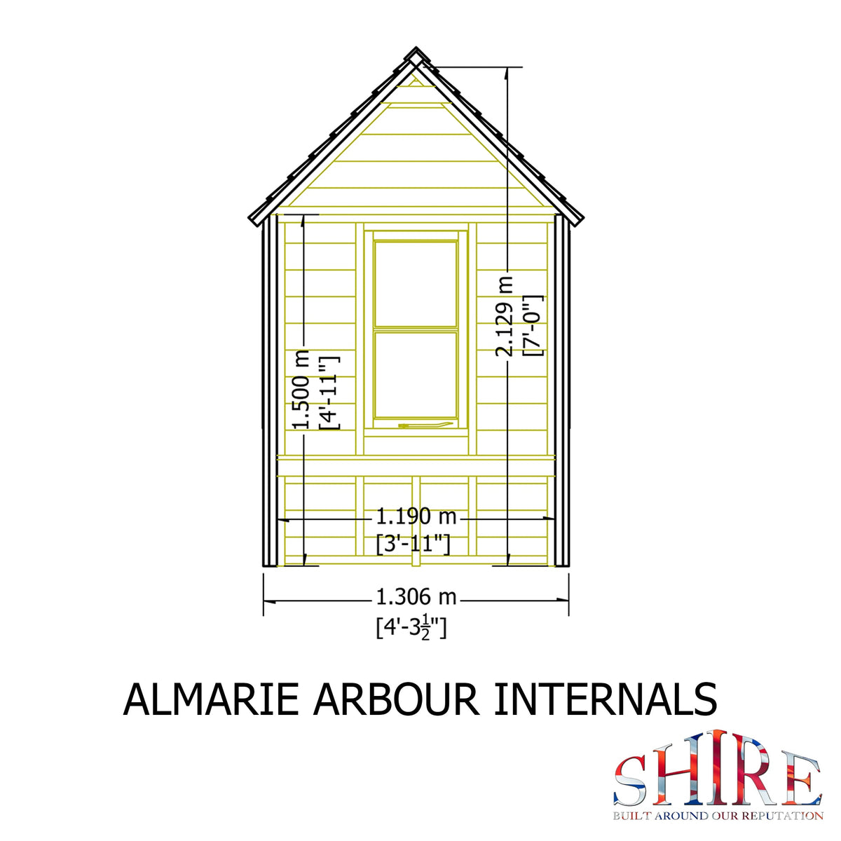 Shire Almarie Pressure Treated Garden Arbour