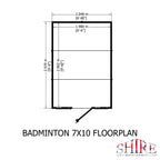 Shire 7x10 Badminton Summerhouse