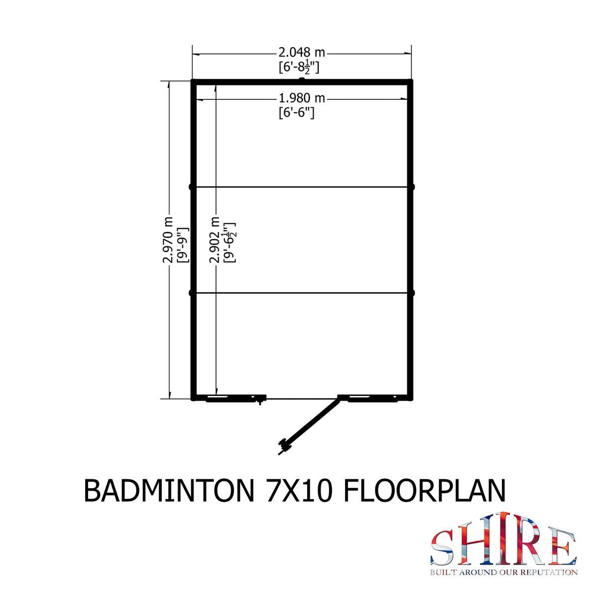 Shire 7x10 Badminton Summerhouse