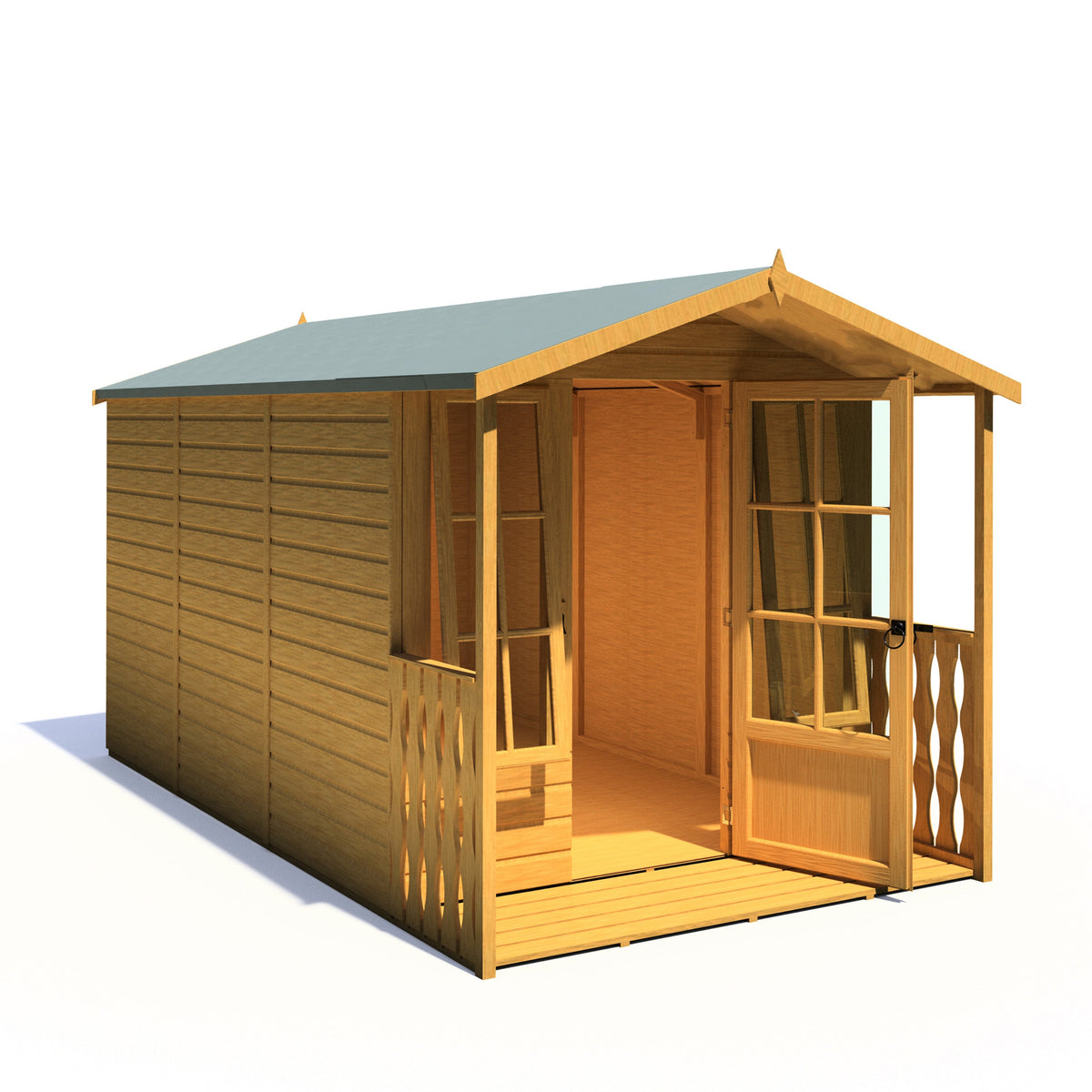 Shire 7x10 Badminton Summerhouse & Veranda