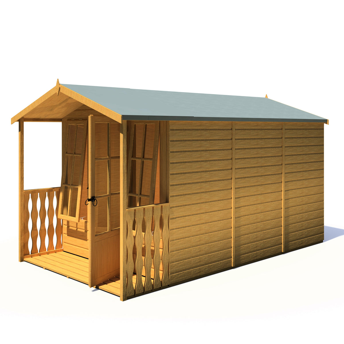 Shire 7x10 Badminton Summerhouse & Veranda