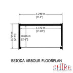 Shire Bejoda Pressure Treated Garden Arbour