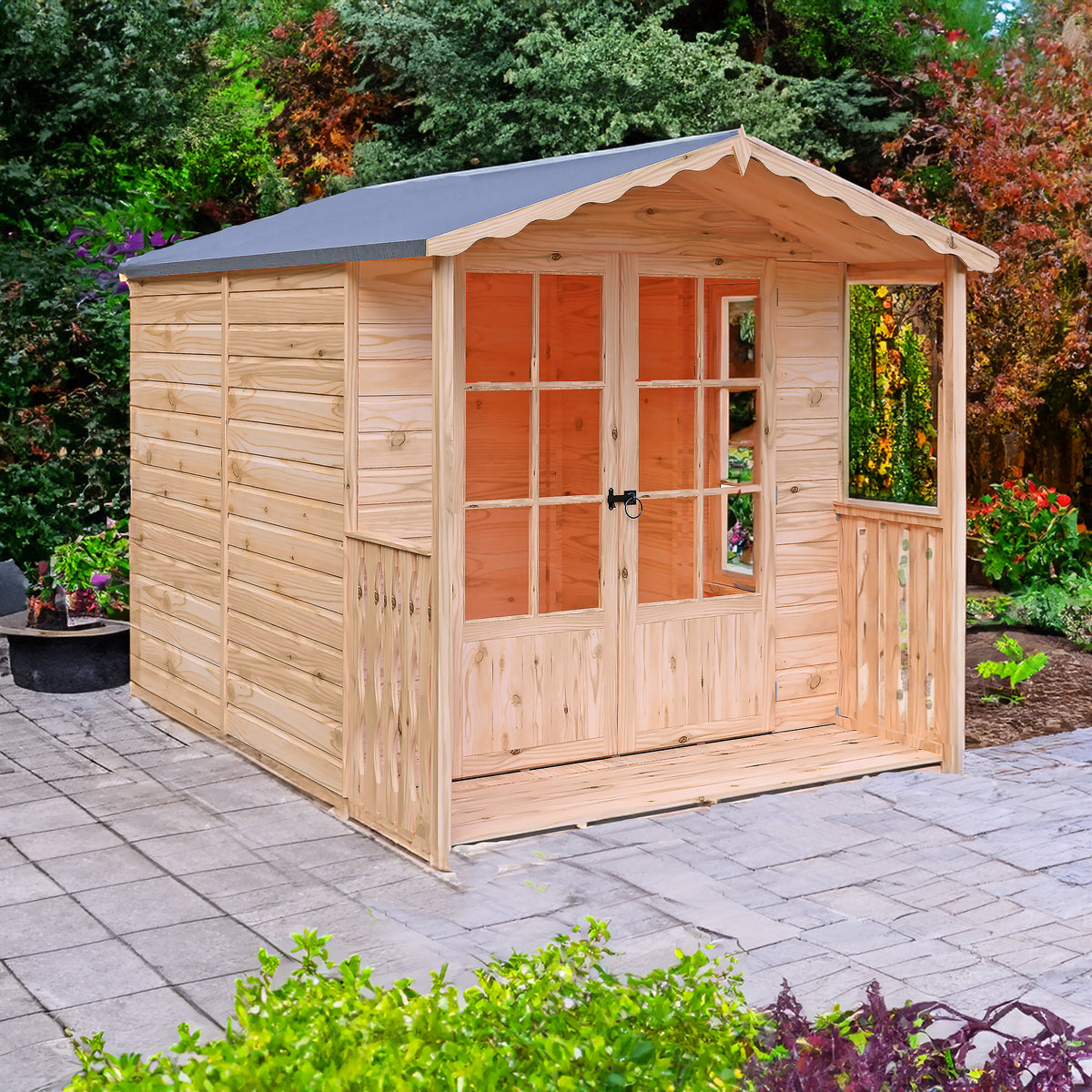 Shire 7x10 Buckingham Summerhouse & Veranda