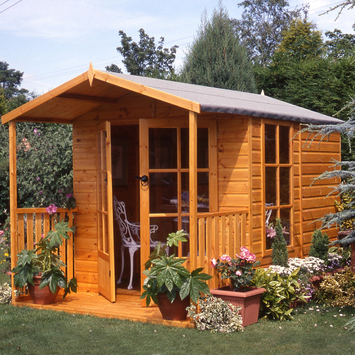 Shire 7x10 Buckingham Summerhouse & Veranda