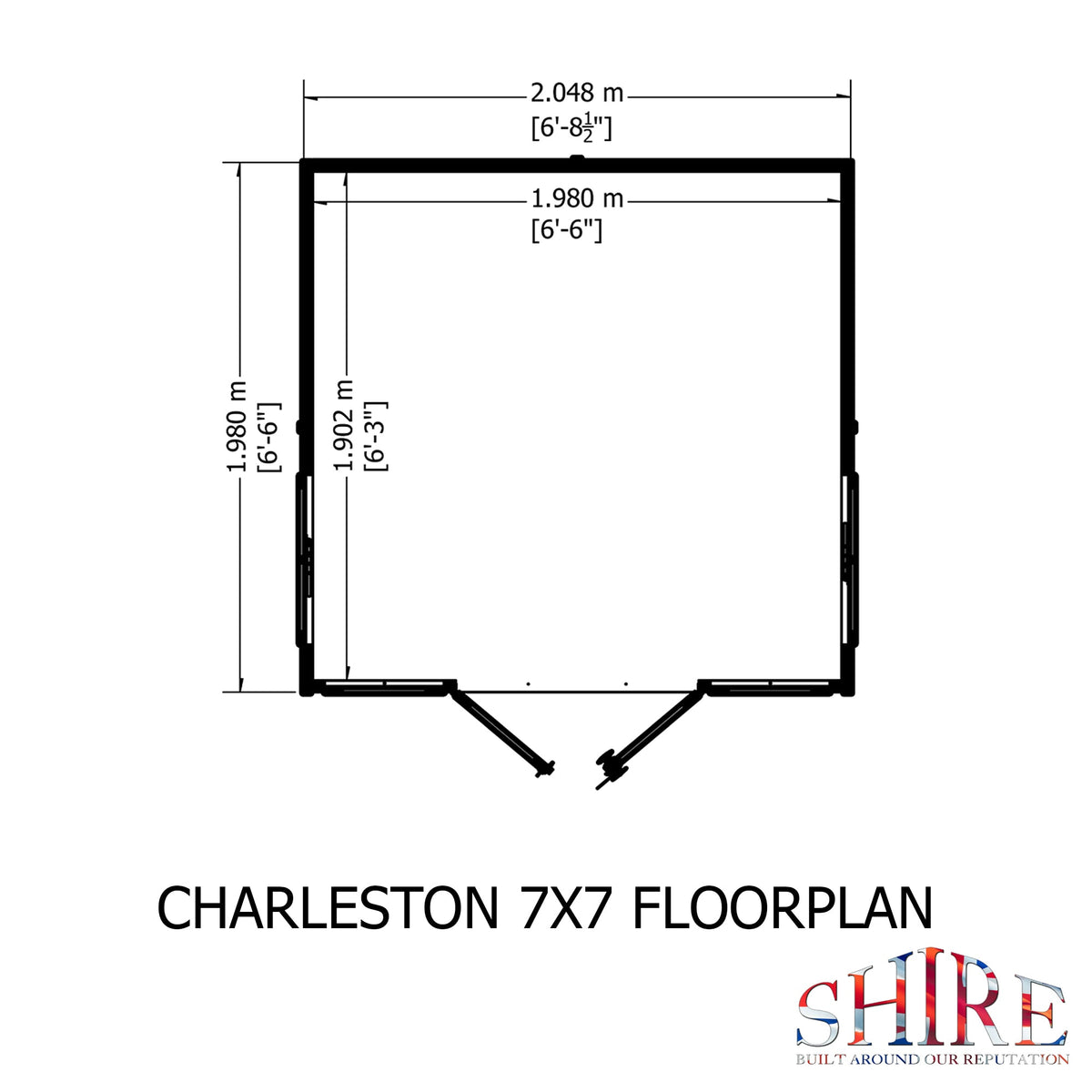Shire 7x7 Charleston Summerhouse
