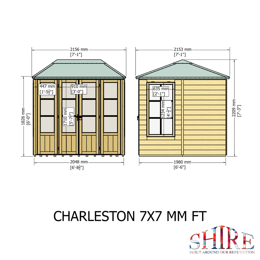 Shire 7x7 Charleston Summerhouse