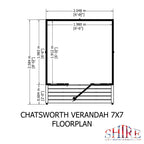 Shire 7x7 Chatsworth Summerhouse & Veranda