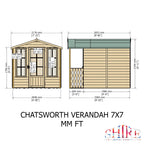 Shire 7x7 Chatsworth Summerhouse & Veranda