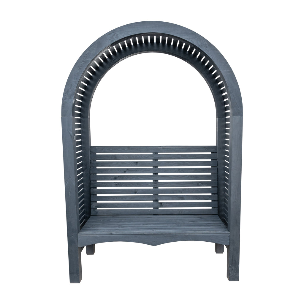 Grange Black Contemporary Pressure Treated Garden Arbour