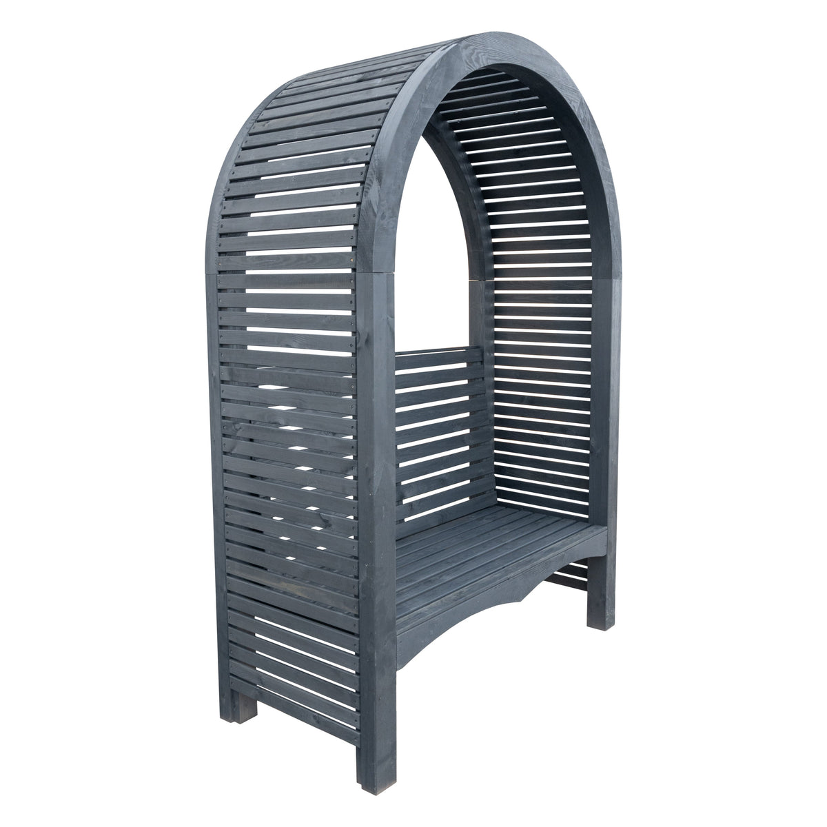 Grange Black Contemporary Pressure Treated Garden Arbour