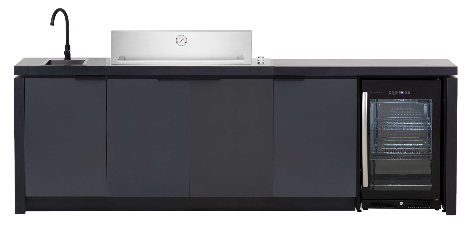 CABINEX Classic Beafeater 6 Burner Gas BBQ Proline Roaster