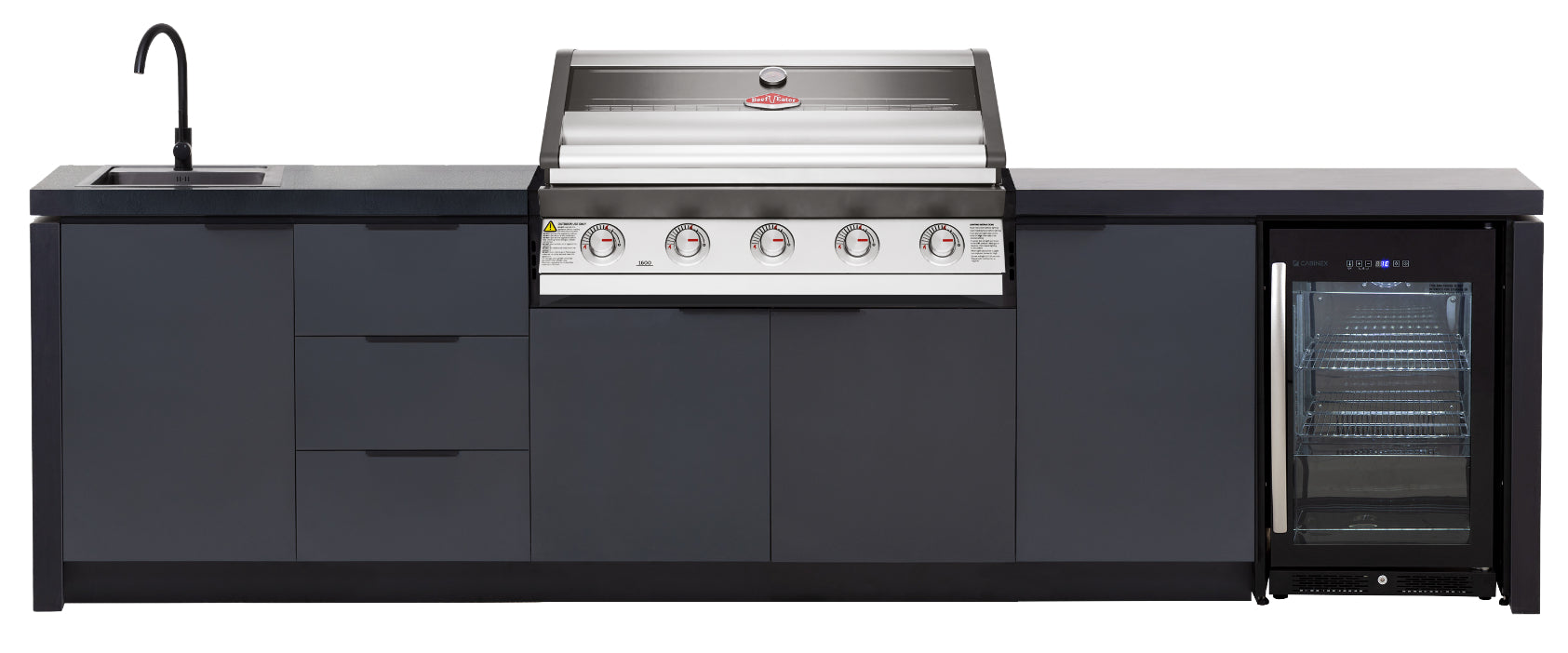CABINEX Premium Beafeater 5 Burner Gas BBQ 1600S