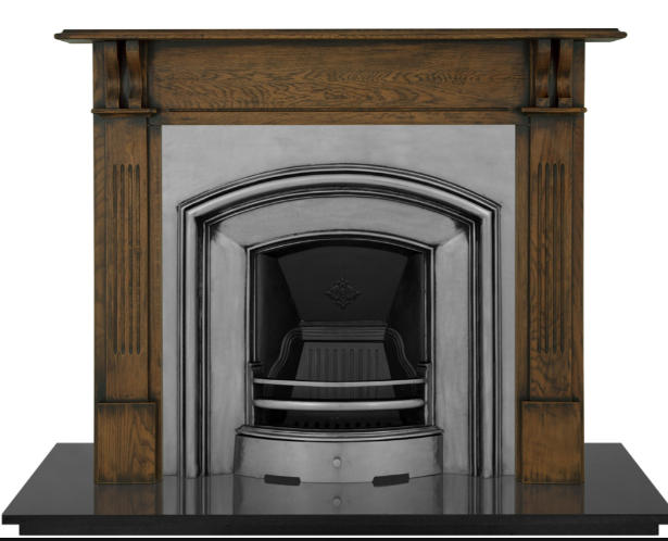 Carron London Plate Cast Iron Period Fireplace Insert (40") | Victorian