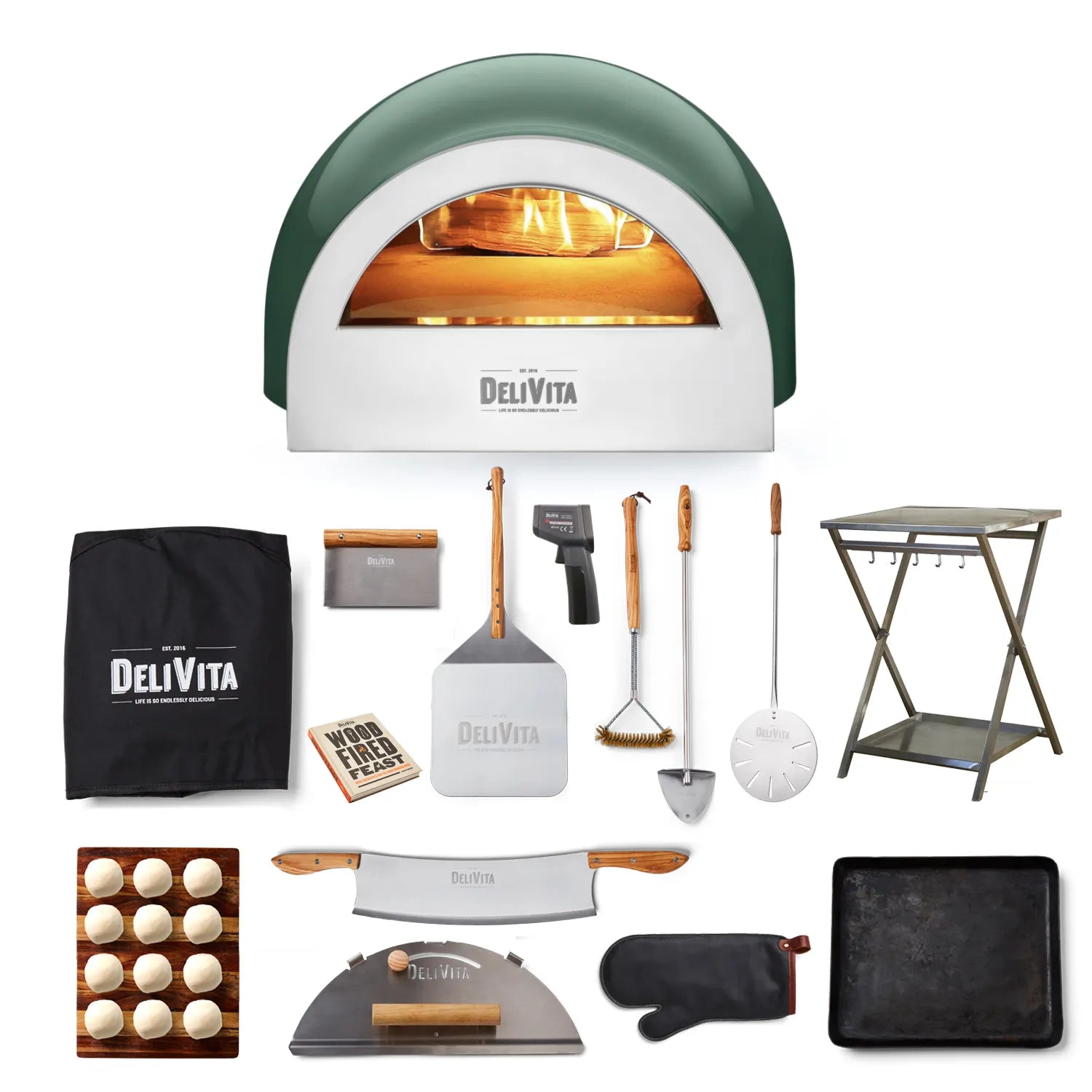 Delivita The Emerald Fire Wood Fired Oven Full Collection