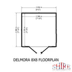 Shire 8x8 Delmora Summerhouse