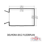 Shire 8x12 Delmora Summerhouse