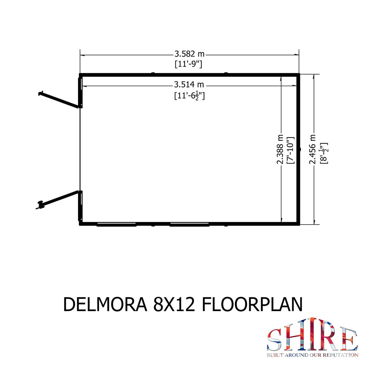 Shire 8x12 Delmora Summerhouse