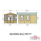 Shire 8x12 Delmora Summerhouse