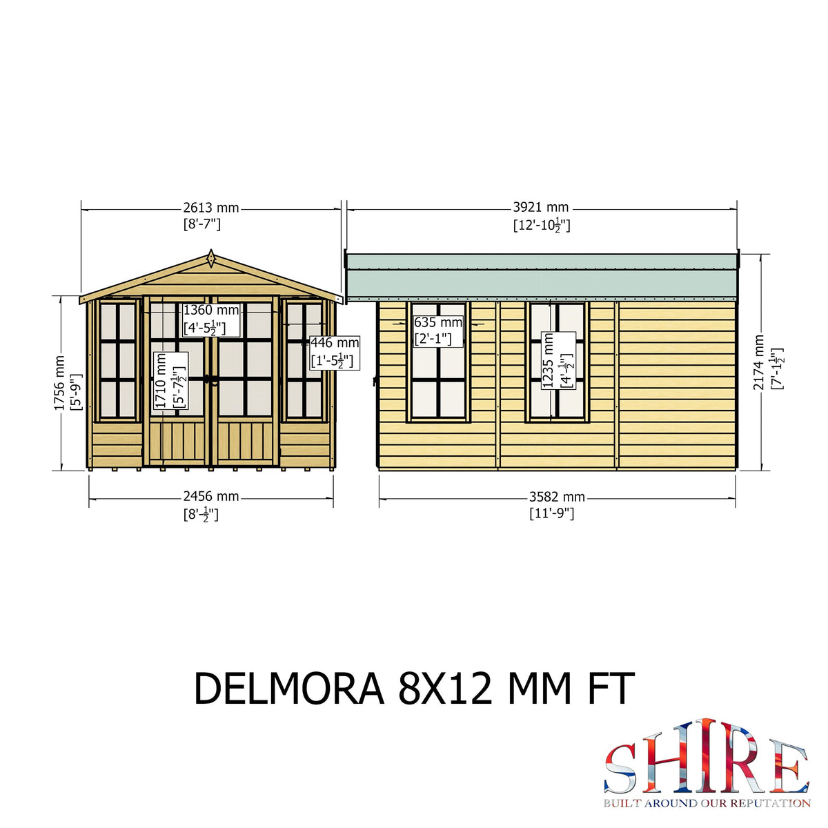 Shire 8x12 Delmora Summerhouse