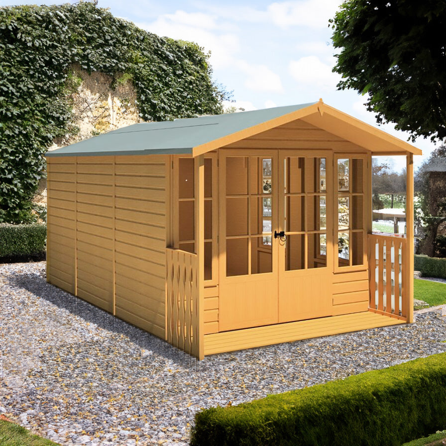 Shire 8x14 Delmora Summerhouse with Veranda