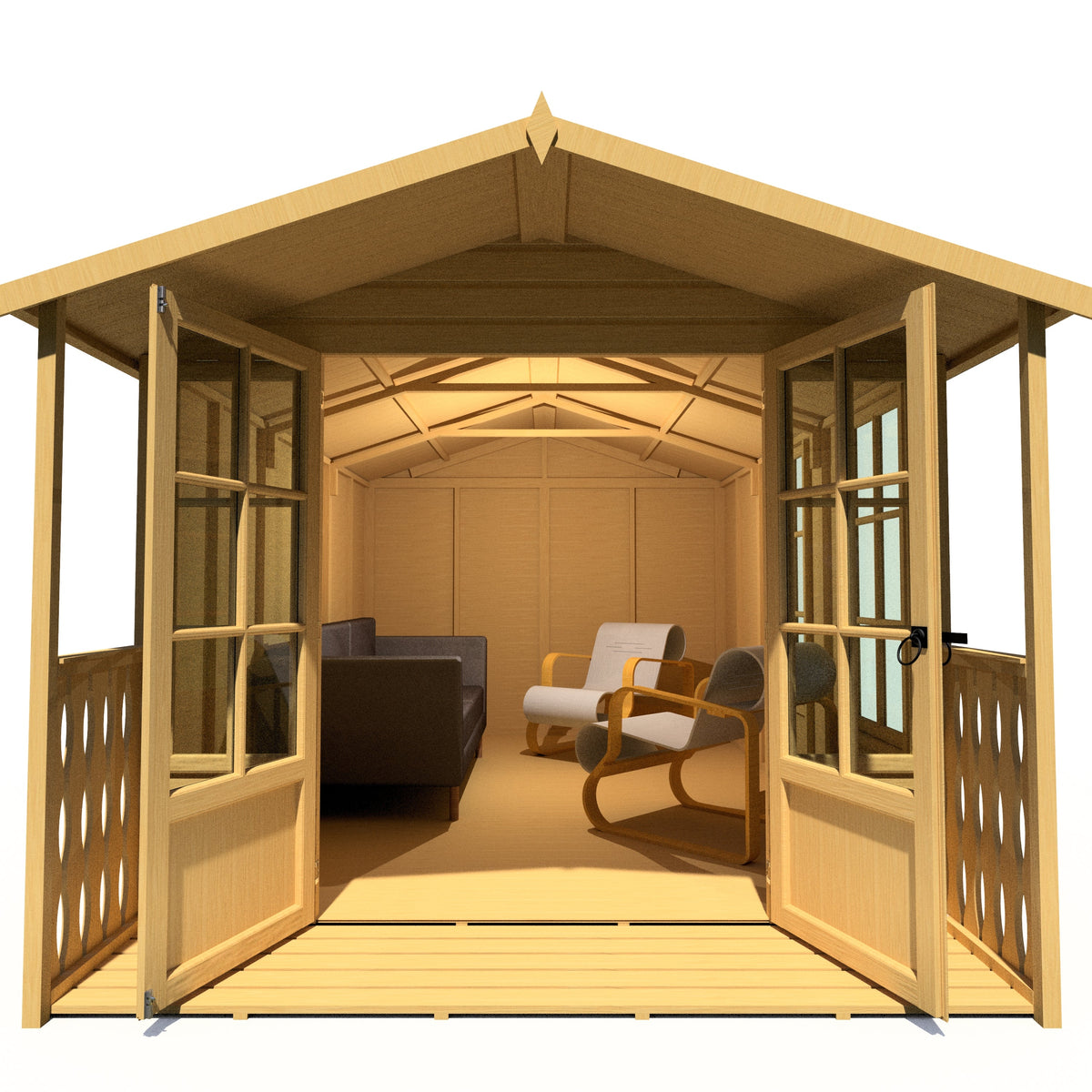 Shire 8x14 Delmora Summerhouse with Veranda