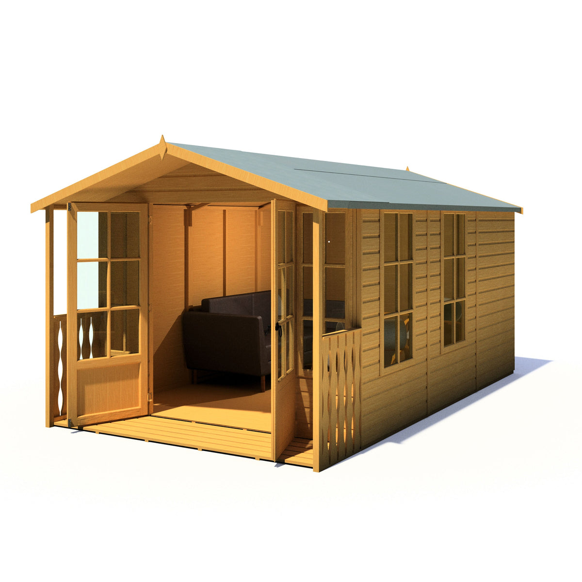 Shire 8x14 Delmora Summerhouse with Veranda