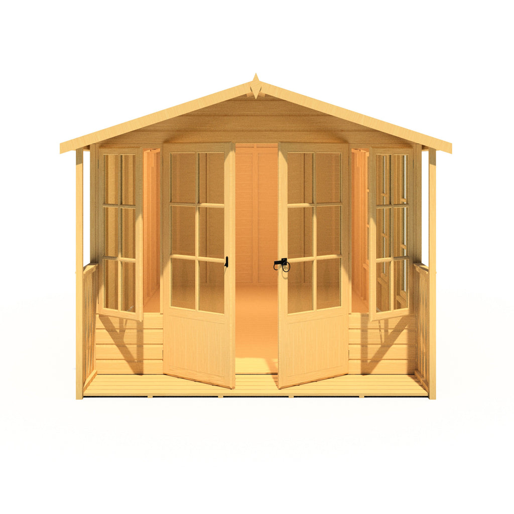 Shire 8x18 Delmora Summerhouse with Veranda
