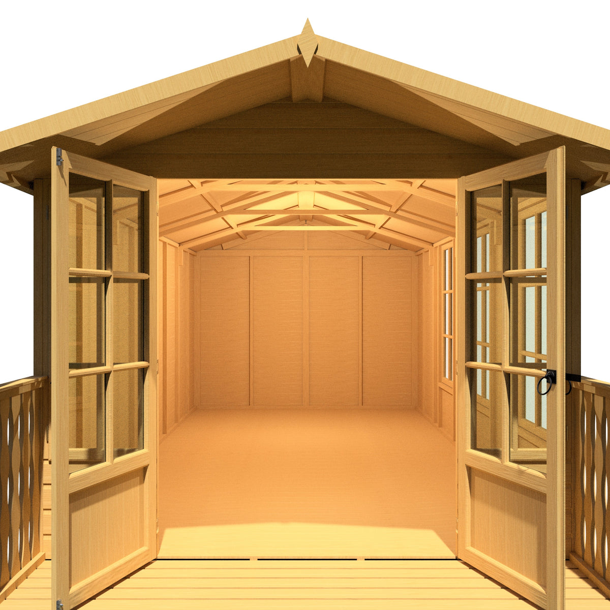 Shire 8x18 Delmora Summerhouse with Veranda