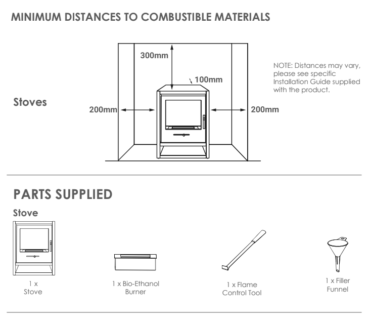 OKO S2 Bioethanol Stove in Charcoal Grey 3kW