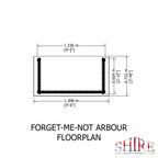 Shire Forget Me Not Pressure Treated Garden Arbour